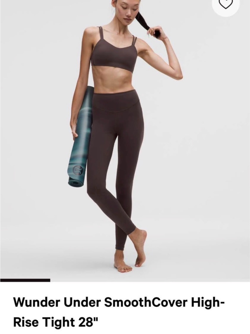 lululemon athletica Wunder Under High-Rise Tight in Chocolate Brown
